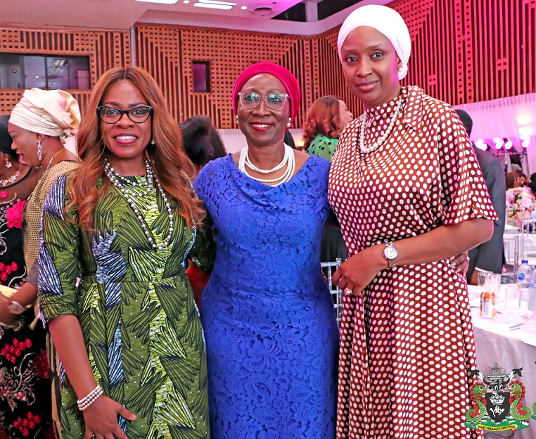 R-L: The Managing Director, NPA, Hadiza Bala Usman, Founder, WISCAR, Amina Oyagbola, Representative of the Governor of Lagos State and Commissioner for Establishment, Training & Pension, Jibola Ponle at the Conference.
