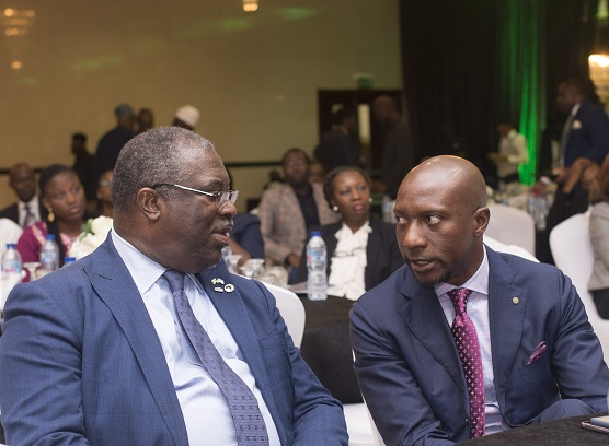 ·         L – R shows Mr. Babatunde Fowler, Executive Chairman, Federal Inland  Revenue Service, discusses with Mr. Oscar N. Onyema, OON,  Chief Executive Officer, The Nigerian Stock Exchange during the recently held NSE CEO Interactive Session for Consumer Goods Sector