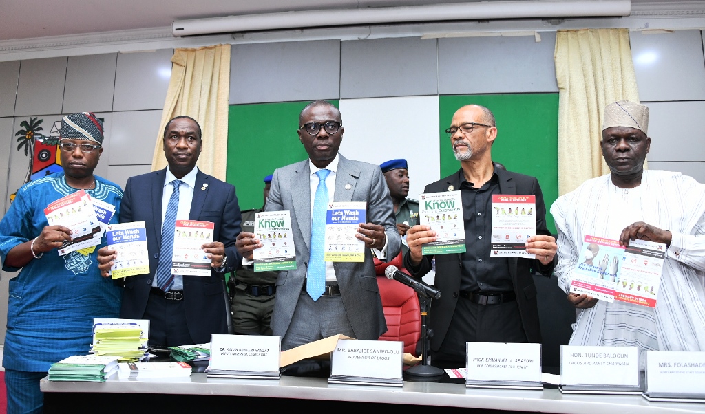 PHOTOS: GOV SANWO-OLU HOLDS ADVOCACY MEETING WITH LOCAL COUNCIL CHAIRMEN AND OTHER STAKEHOLDERS ON CORONAVIRUS SENSITISATION AT LAGOS HOUSE, ALAUSA, ON MONDAY, MARCH 2, 2020…
