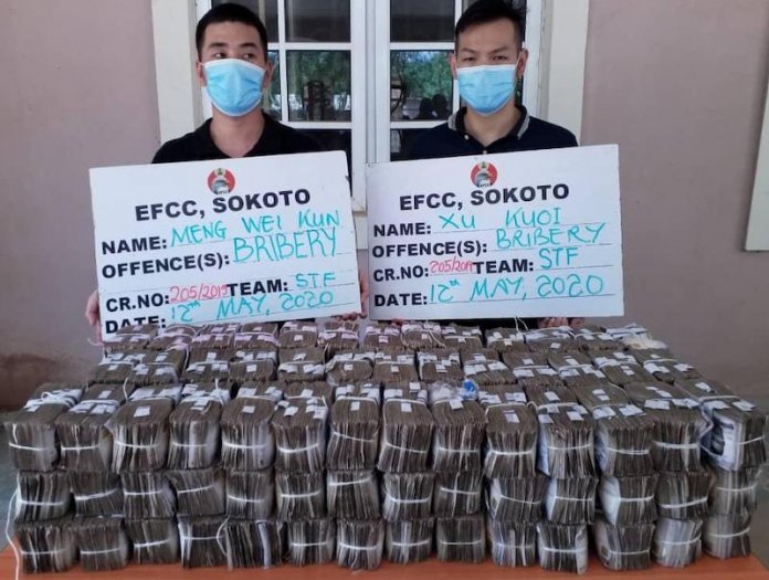  Two Chinese Arrested For Offering N100m Bribe To Top  EFCC Officer