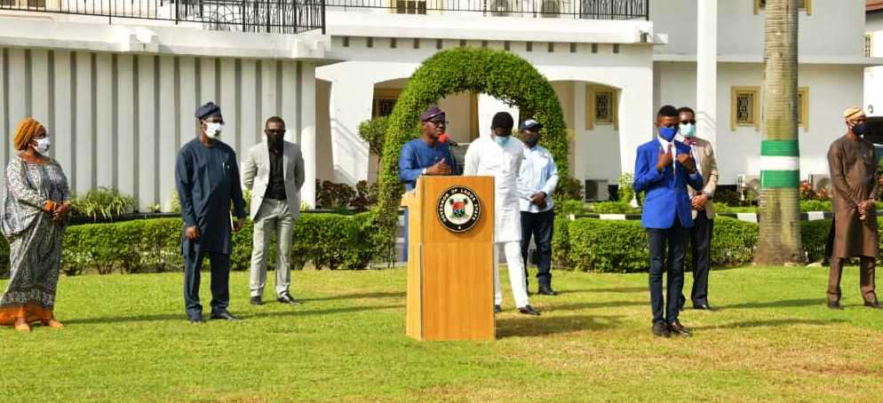 GOV. SANWO-OLU BRIEFS ON COVID-19 (GUIDELINES AND PROTOCOLS FOR SECOND PHASE OFEASING OF LOCKDOWN) AT LAGOS HOUSE, MARINA, ON THURSDAY, JUNE 4, 2020