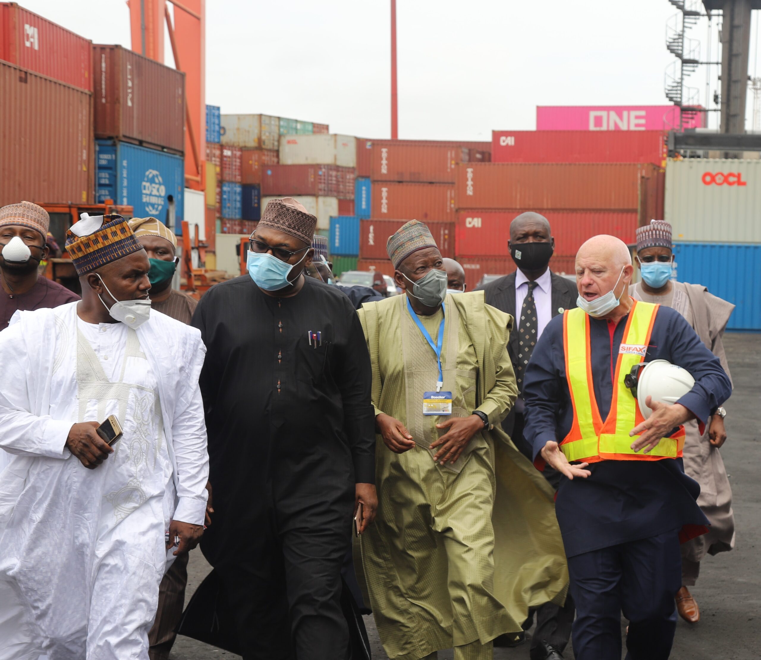 PHOTO NEWS: Kano State Governor Tours Ports & Cargo Handling Services Limited