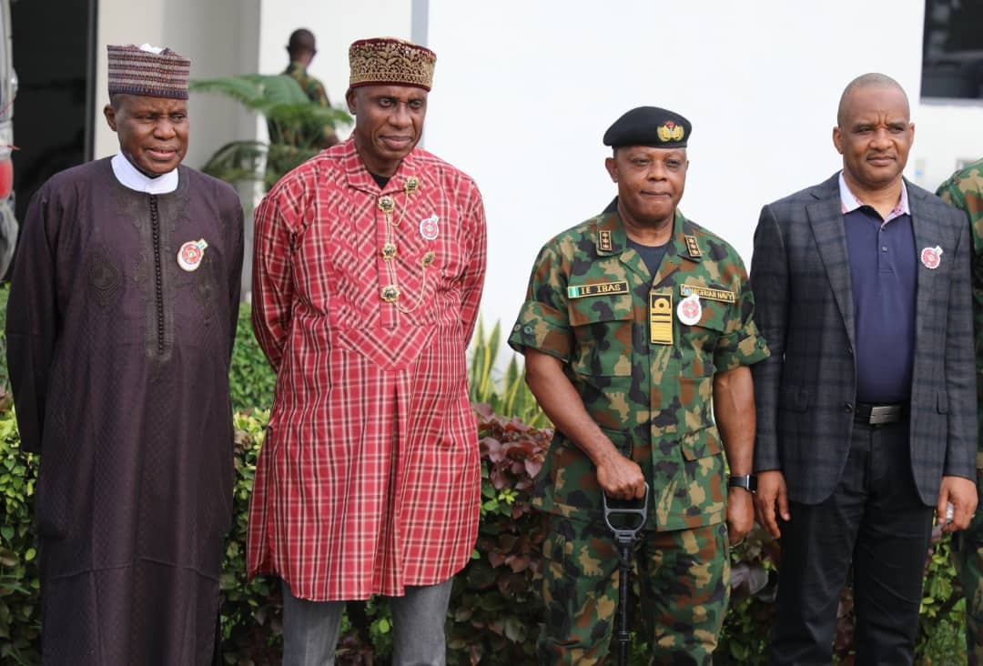 Defence Minister, Amaechi, CNS Inspect Deep Blue Project Facilities