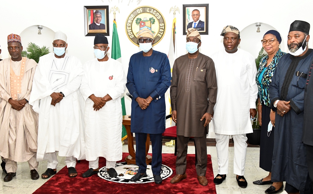 PHOTOS: GOV SANWO-OLU RECEIVES MEMBERS OF THE NATIONAL HAJJ COMMISSION OF NIGERIA (NAHCON), AT LAGOS HOUSE, MARINA, ON TUESDAY, DECEMBER 1, 2020