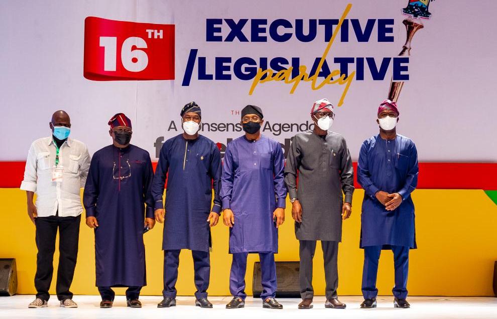 Pictures: Gov. Sanwo-Olu, Gbajabiamila Attend The Opening Of 16th Lagos State Executive/Legislative Parley On Friday, February 26, 2021