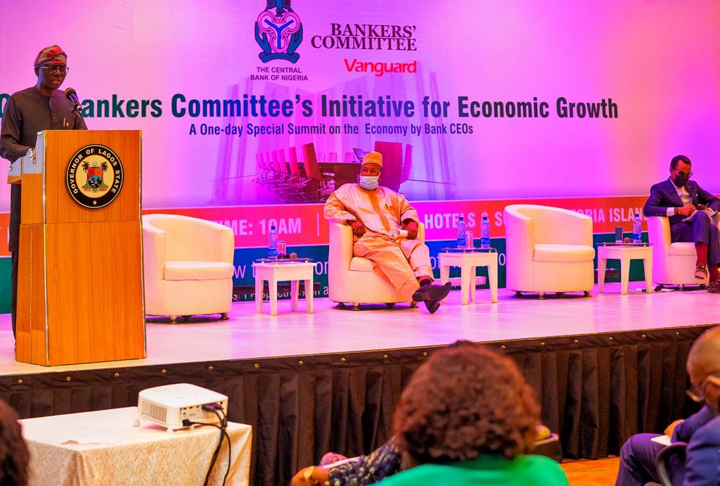 PHOTOS: Gov. Sanwo-Olu Attends CBN/Bankers’ Committee One-Day Summit At EKO Hotels And Suites, V.I On Friday, February 26,2021