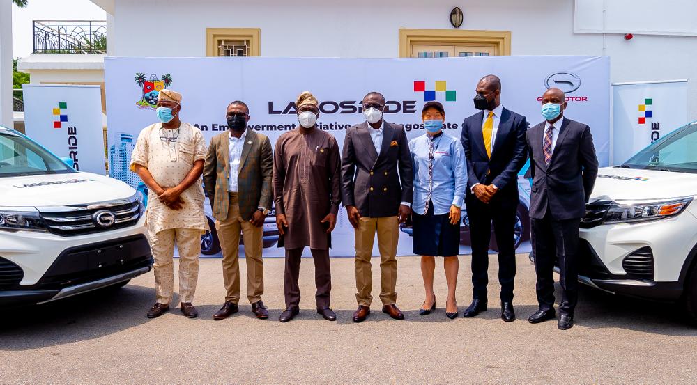PHOTOS: Gov. Sanwo-Olu At The Flag-Off Ceremony For  Commissioning Of 1,000 Units Of Vehicles For The Lagos State Taxi Scheme Known As “Lagos Ride” And Signing Of Agreement For The Establishment Of A Motor Assembly Plant Held At Lagos House, Marina On Thursday, 4th March, 2021.