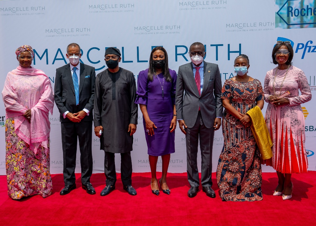 PHOTOS: Gov. Sanwo-Olu At The Commissioning Of The Marcelle Ruth Cancer Center And Specialist Hospital, Victoria Island On Friday, April 23, 2021.