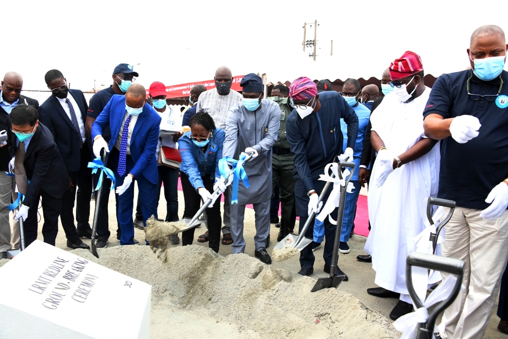 PHOTOS: Gov. Sanwo-Olu Performs The Ground Breaking Ceremony Of The Lagos Raill Mass Transit Red Line Project & Hands-Over Compensation Cheques To Affected Property Owners On Thursday, 15th APRIL, 2021.