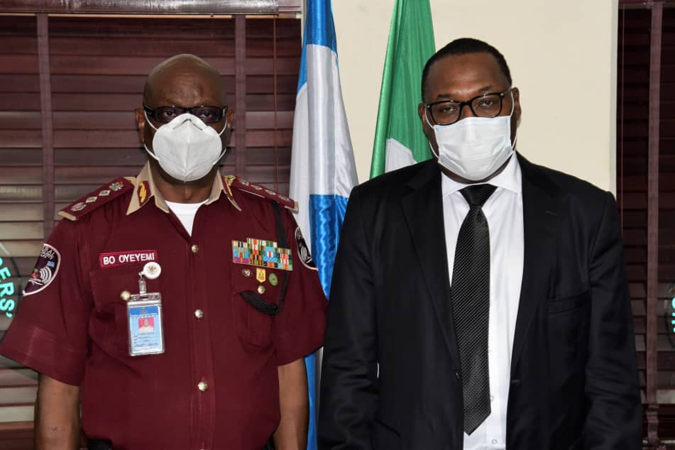 Photos: The Courtesy Visit Of Corps Marshal Federal Road Safety Corps To Nigerian Shippers’ Council Headquarters, Lagos