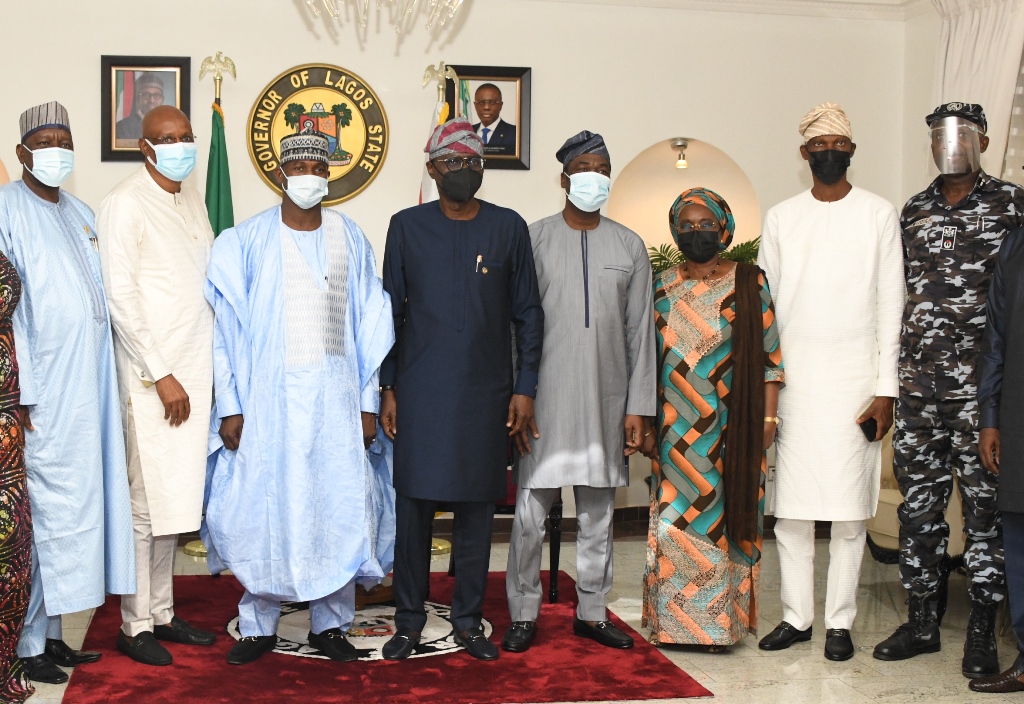 Pictures: Gov. Sanwo-Olu Receives Management Of The Nigeria Police Trust Fund (NPTF) Led By The Executive Secretary, Hon. Ahmed Aliyu…