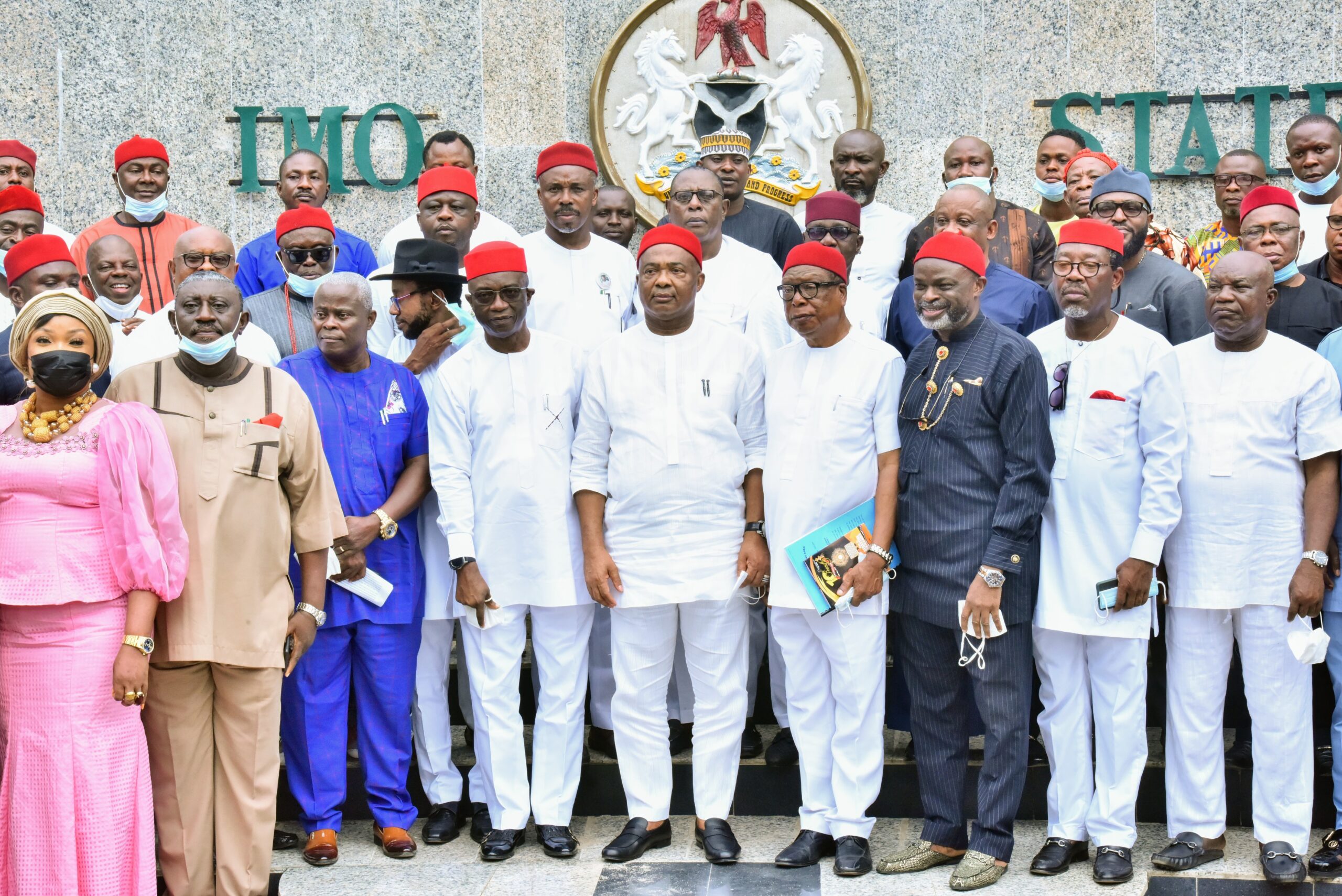 Photos: Some lmo Elders And Politicians Who Attended Town Hall Meeting With The Governor At the Government House, Owerri, On Wednesday