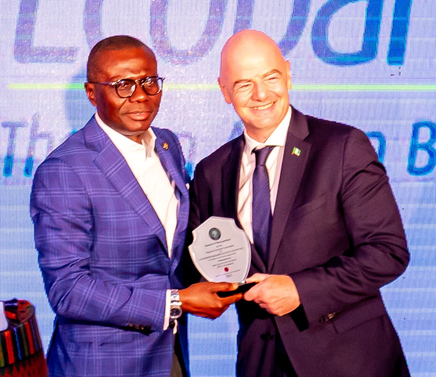 Pictures: Gov. Sanwo-Olu, CBN Governor, Emefiele, Dangote At Dinner Reception In Honour Of The  FIFA President Giovanni Infantino At EKO Hotel And AND Suited V.I, Lagos, On Wednesday, September15, 2021