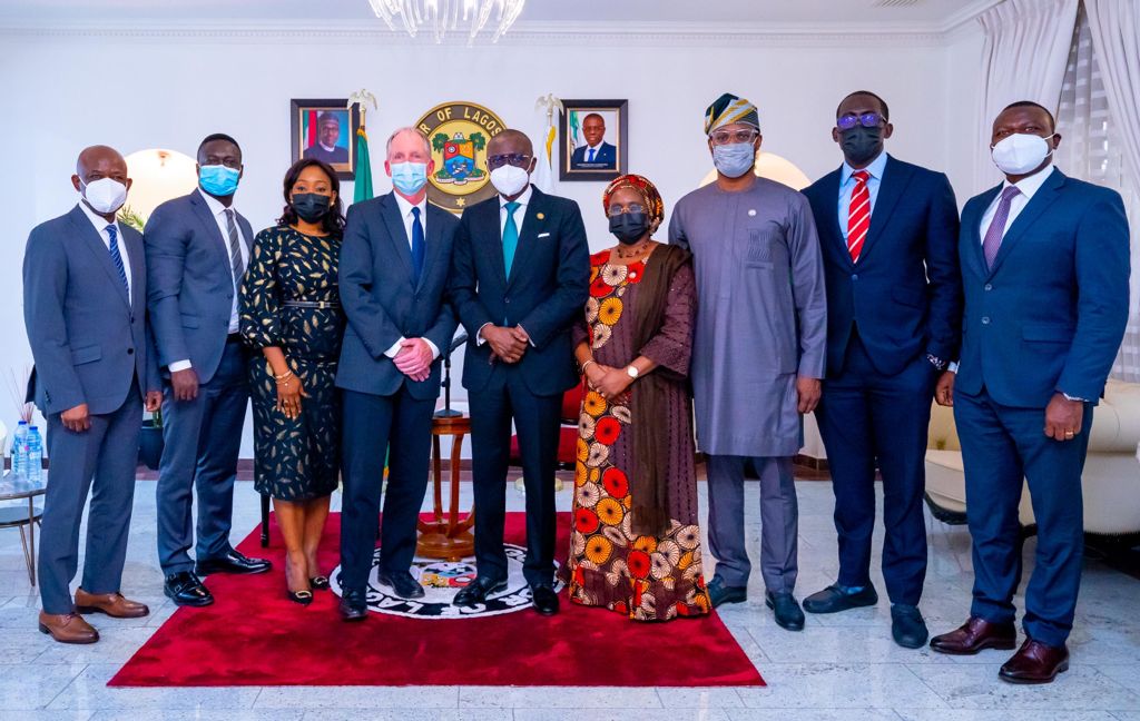Photos: Gov. Sanwo-Olu Receives Chairman & MD Of Chevron Nigeria And Mid-Africa, Mr. Rick Kennedy, At Lagos House, Marina.