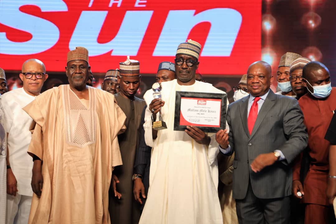 Photos: GMD/CEO, NNPC, Mallam Mele Kyari Receives ” The Sun Man Of The Year” Award In Lagos, Saturday