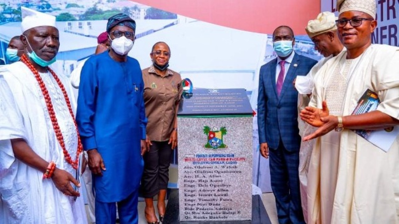 Sanwo-Olu Commissions Multi-Level Car Park, Facility Building To Ease Traffic Congestion In Lagos Island