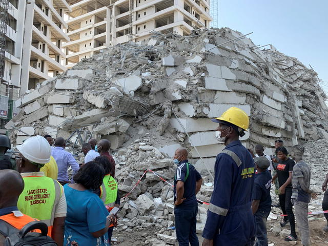 Gerrard Road Building Collapse In Lagos