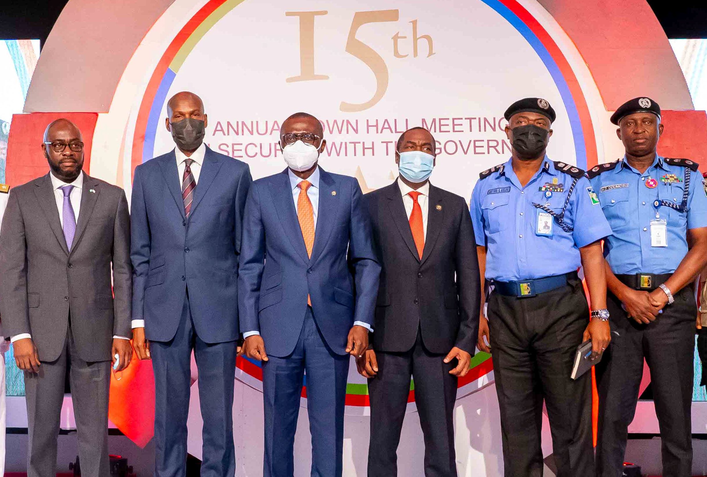 Photos: Gov. Sanwo-Olu At The 15th Annual Town Hall Meeting On Security At Civic Centre, V.I, On Wednesday, Dec. 22, 2021