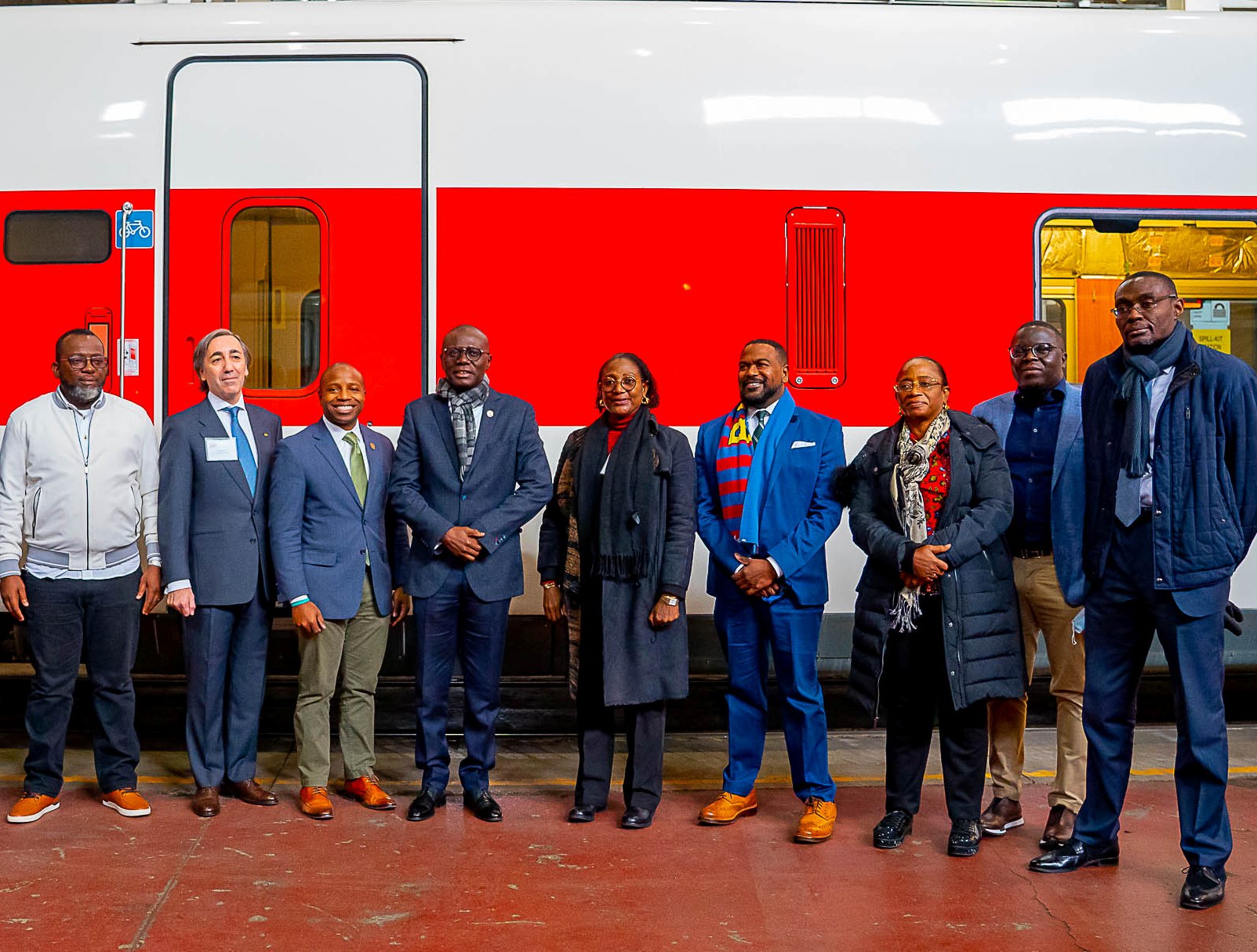 Photos: Gov. Sanwo-Olu At Tour Of High-Speed Train Manufacturers, Talgo Incorporated Company For Acquisition Of Two Sets Of Brand New 10-Car Metro Trains In Milwaukee, Wisconsin, USA