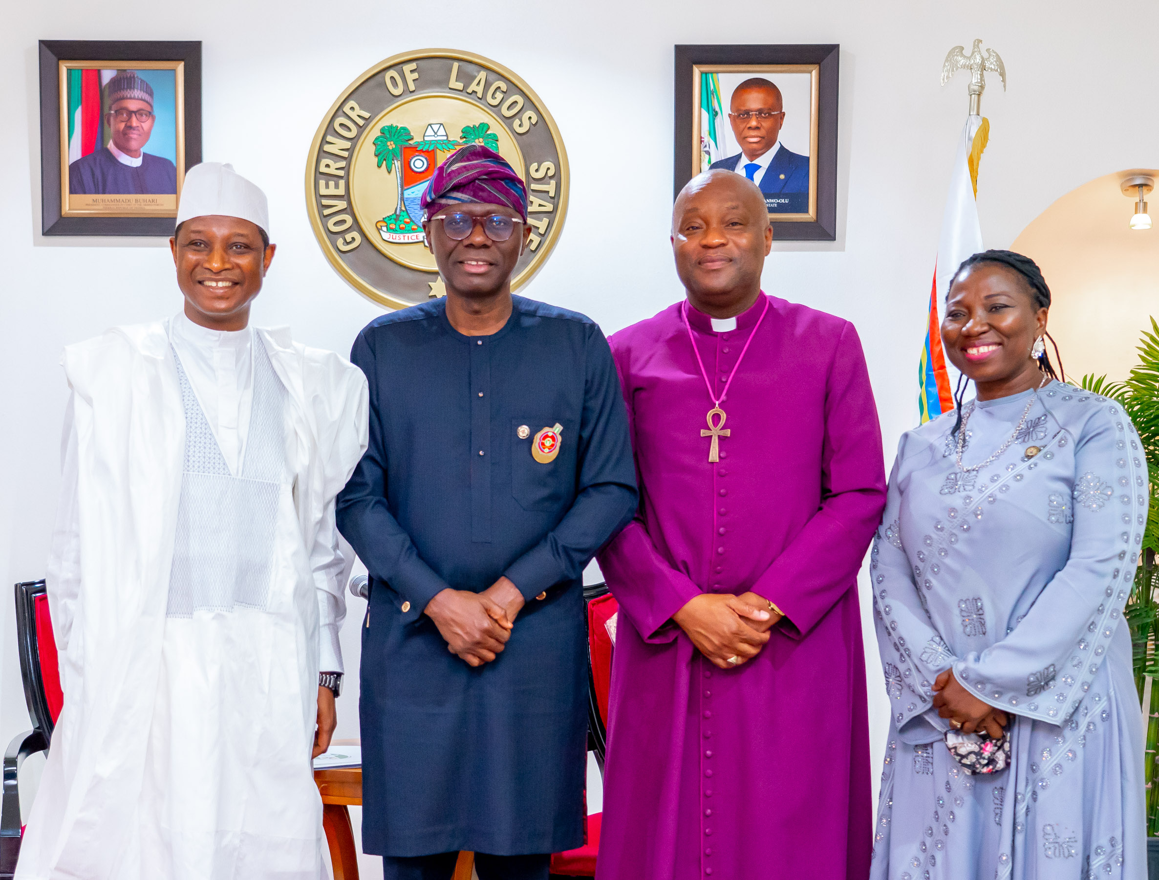 Photos: Nigerian Christian Pilgrims Commission (NCPC) Members On A Courtesy Visit To Lagos Governor.