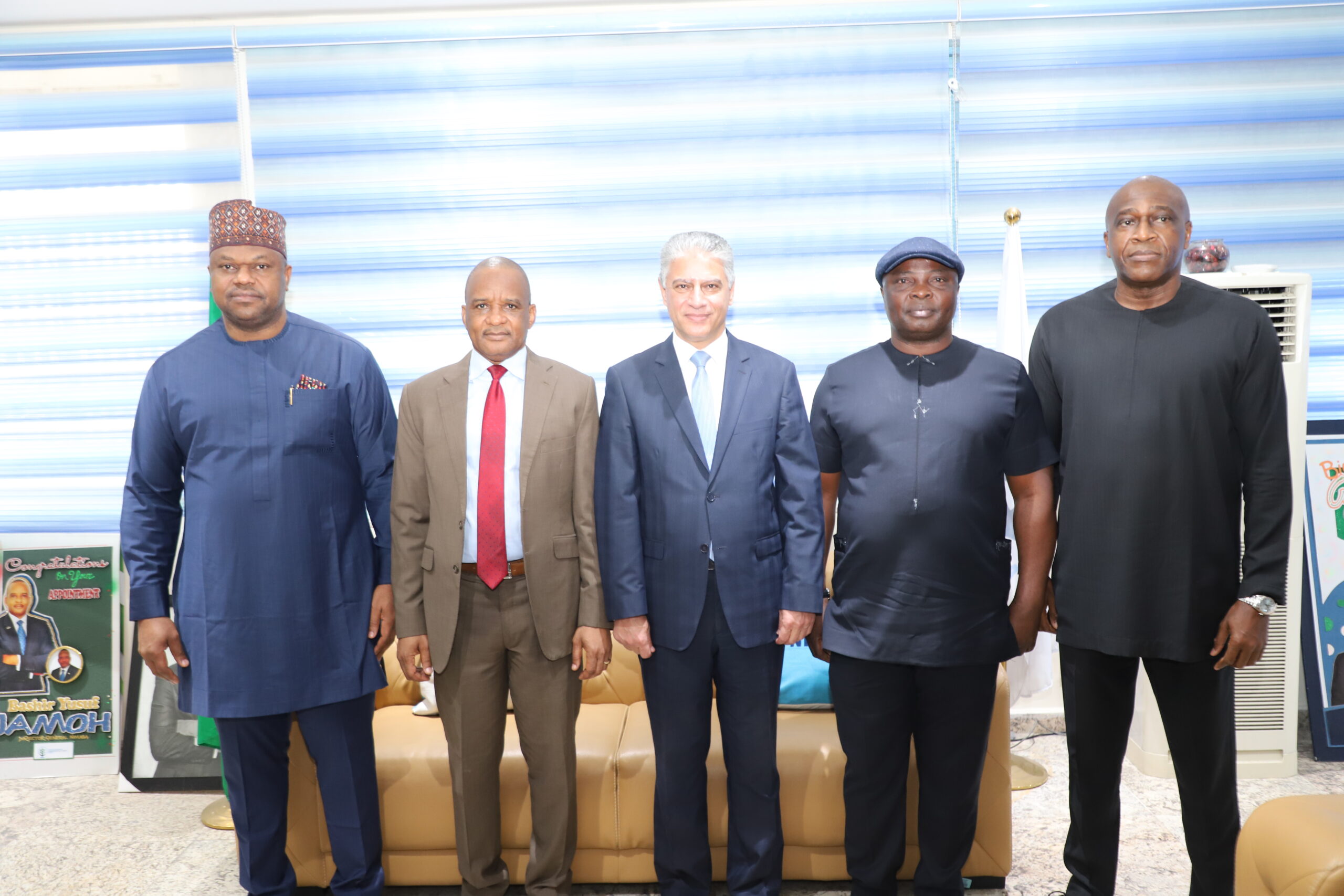 Photos: Vice President, African & Asian Affairs Of Arab Academy For Science, Technology & Maritime Transport (AASTMT), Egypt, Professor Alsnosy Mohammed Balbaa Pays Working Visit To NIMASA