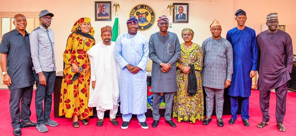 Photos: Sanwo-Olu Receives House Of Reprs. Ad-Hoc Committee To Investigate Abandoned FG Properties Across The Federation At Lagos House, Marina