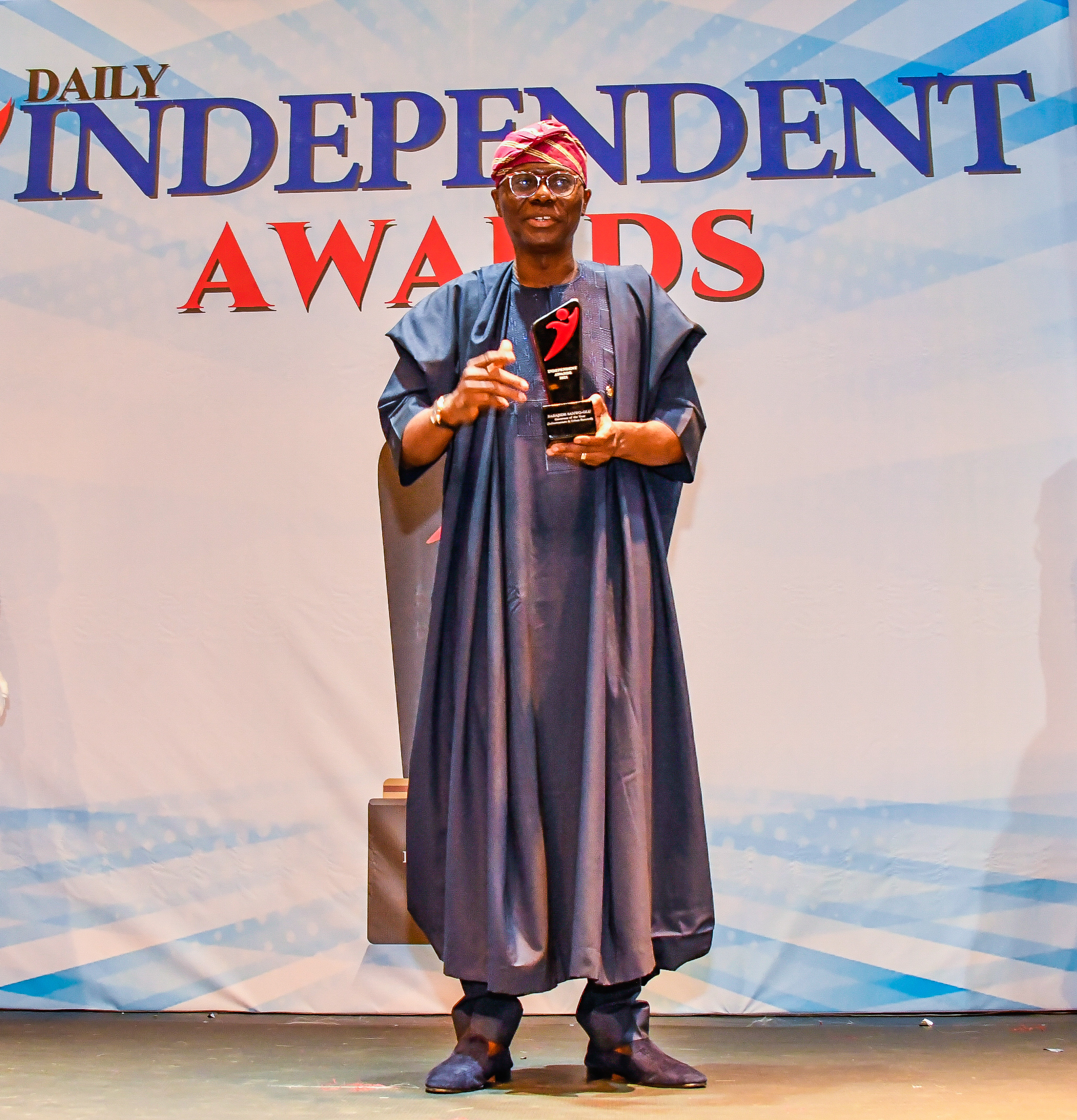 Photos: Gov. Sanwo-Olu Receives 2021 Independent Newspaper Governor Of The Year In Infrastructure