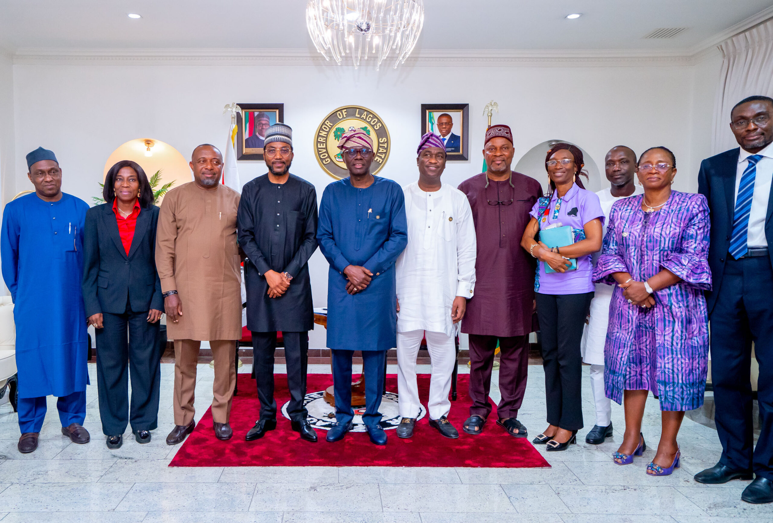 Photos: Gov. Sanwo-Olu Receives New Managing Director Of Nigeria Ports Authority (NPA), Mohammed Bello-Koko At Lagos House, Marina