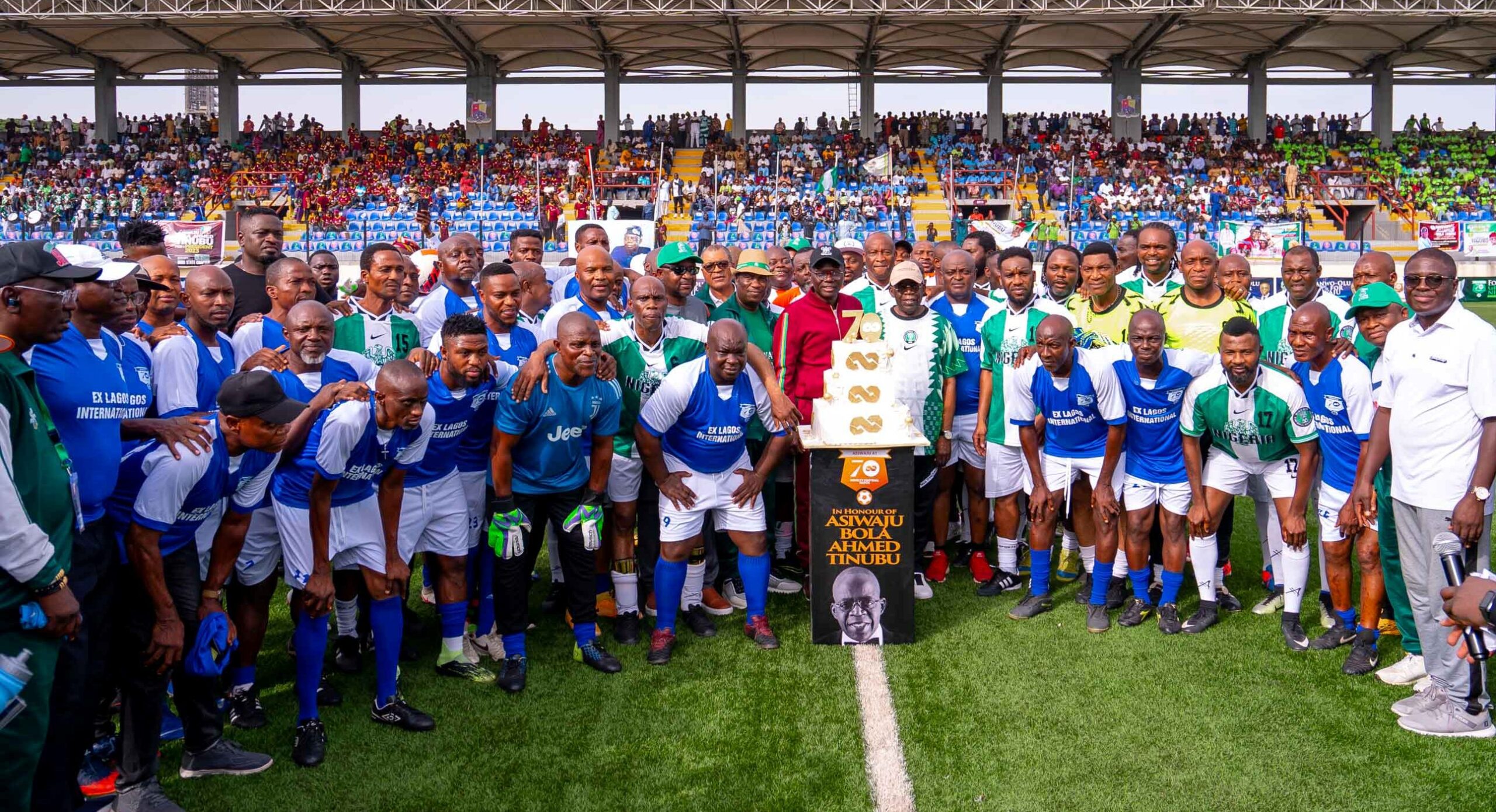 Photos: Gov. Sanwo-Olu,Dr Hamsat, Others At Novelty Match In Celebration Of Bola Tinubu’s 70th Birthday In Lagos