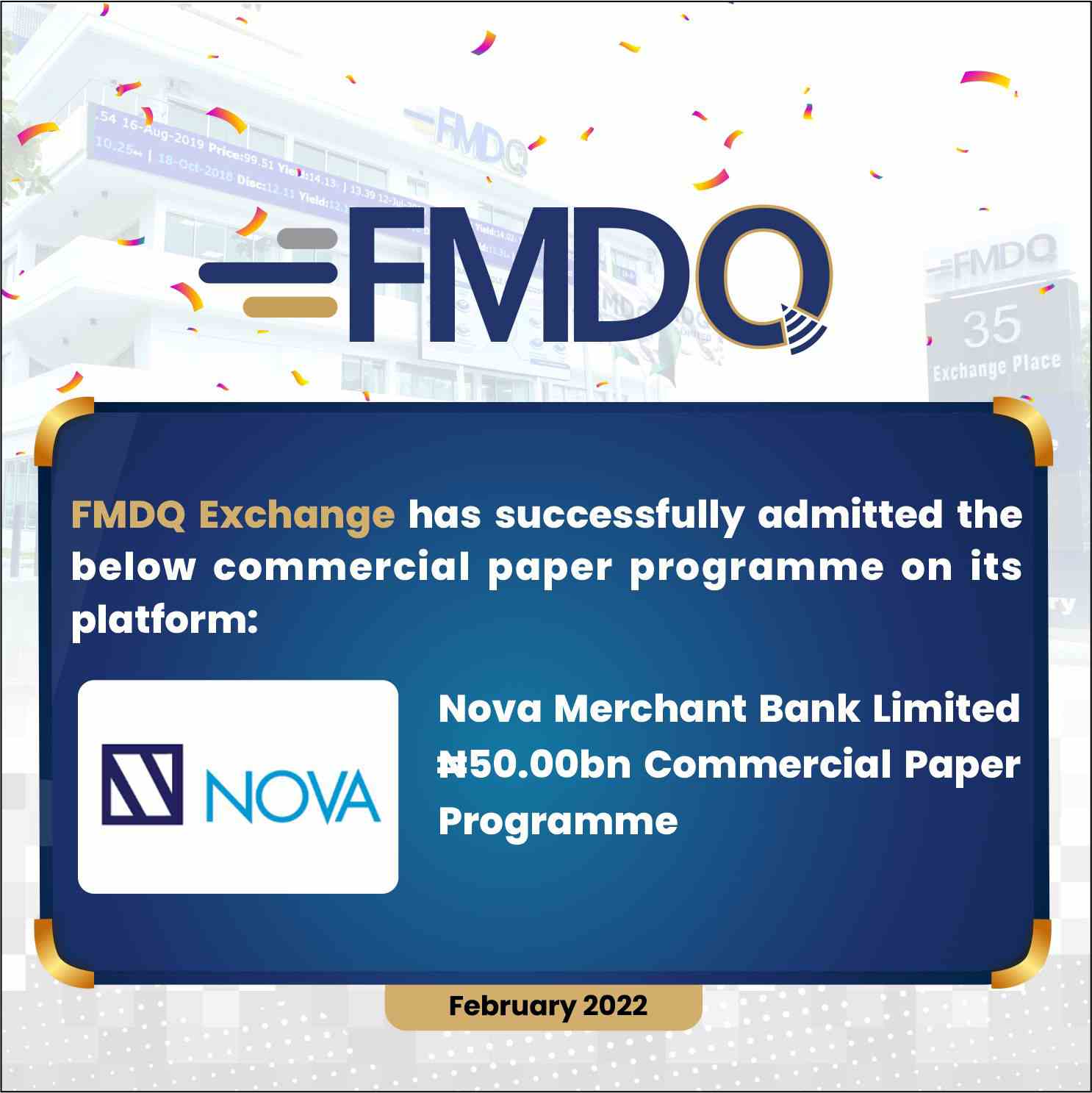 FMDQ Admits Skymark Partners N5bn CP Programme On Its Exchange