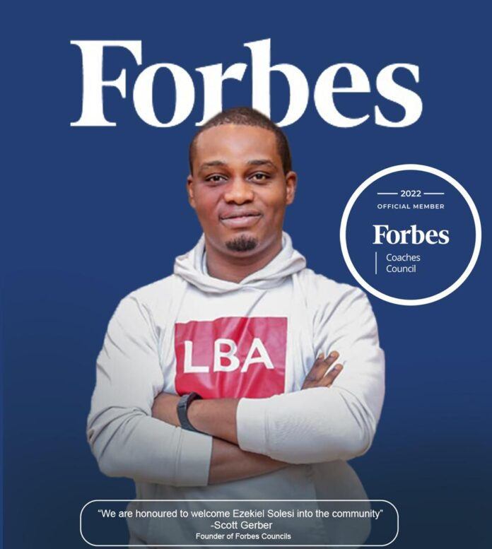 Ezekiel Solesi Joins Sam Adeyemi, Fela Durotoye, Others in Forbes Coaches Council