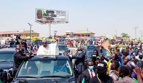 Mammoth Crowd Troop Out To Cheer Malami As He Joins Kebbi Guber Race