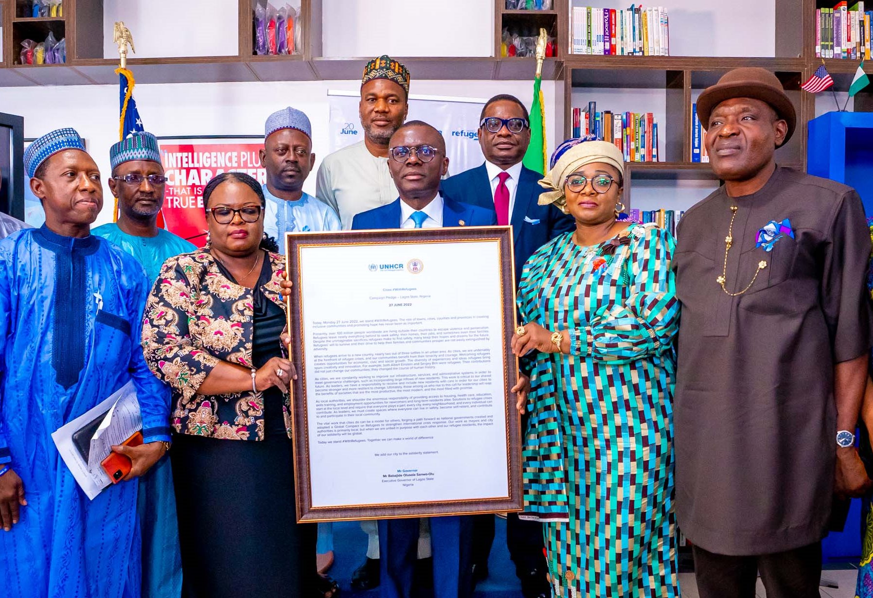 Photos: Gov. Sanwo-Olu At The Signing And Declaration Of Lagos As ‘City With Refugees’