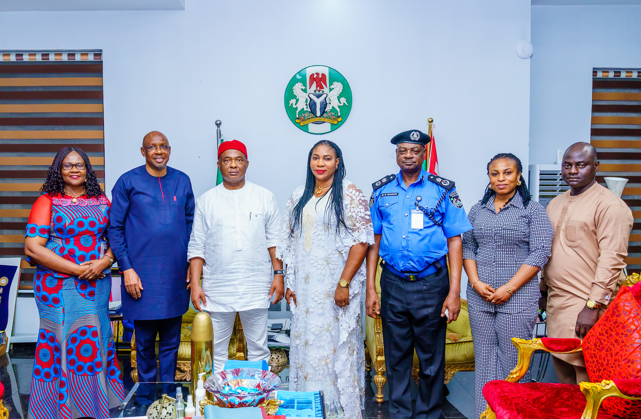 Photo:  Nigeria Police Trust Fund Team On A Working Visit To Governor Uzodimma In His Office In Owerri
