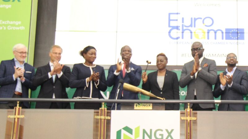 Photo: Closing Gong Ceremony In Honour Of European Business Chamber At The Exchange