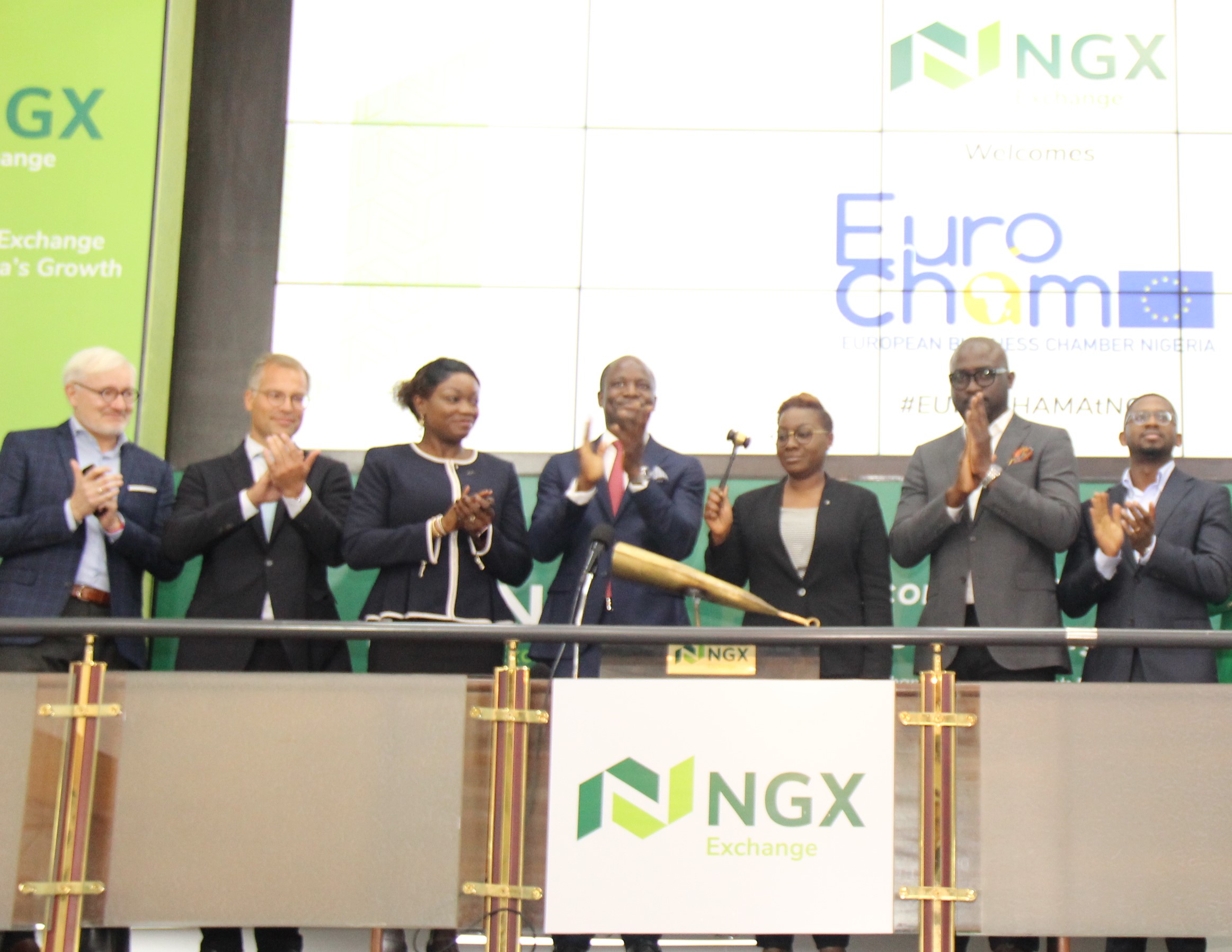 Photo: Closing Gong Ceremony In Honour Of European Business Chamber At The Exchange