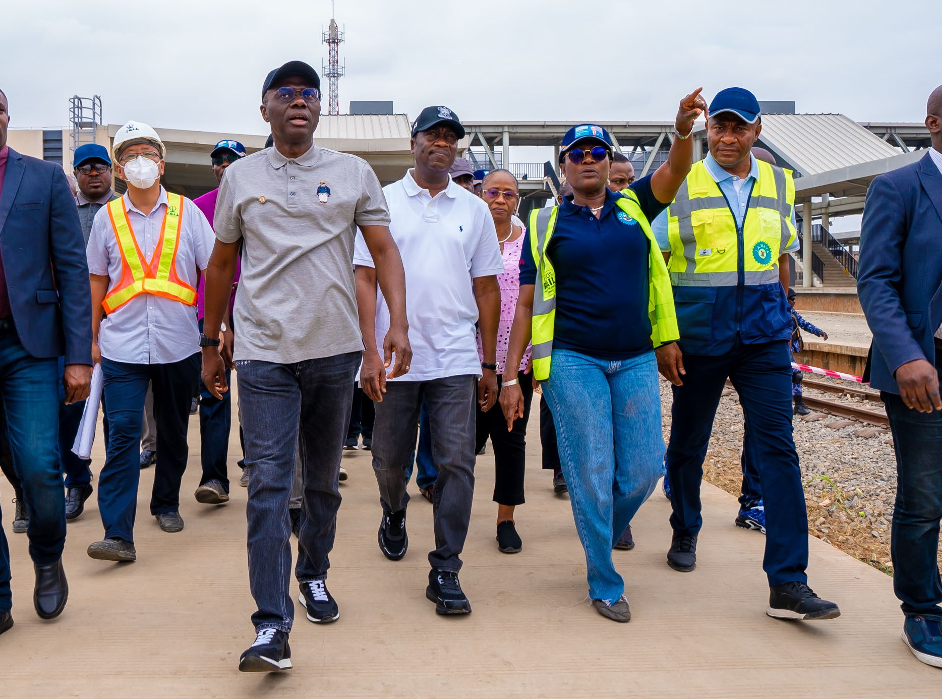 Photos: Gov. Sanwo-Olu Inspection Visit To Ongoing Work On The Red Rail Project Sites, On Sunday