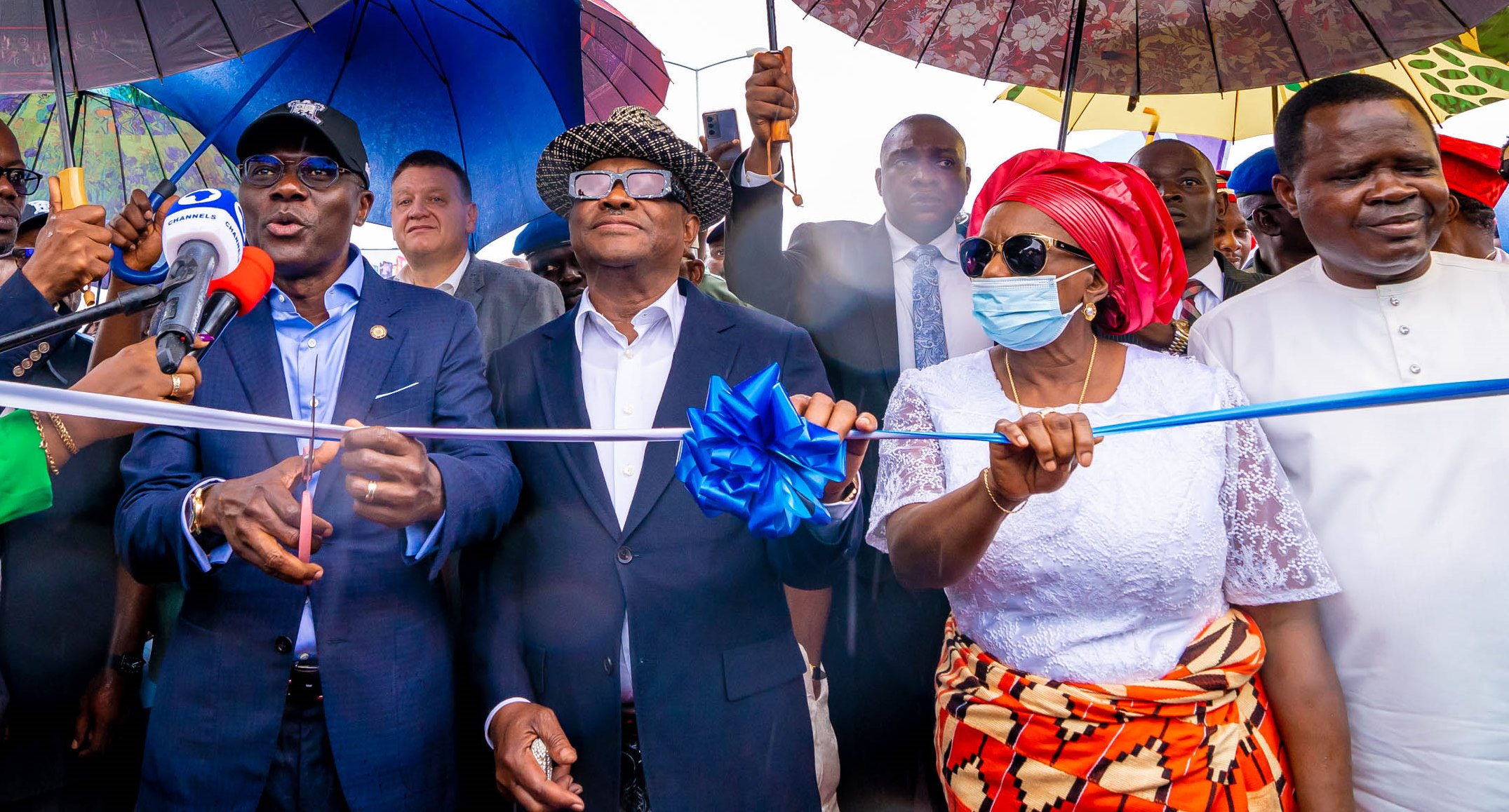 Photos: River State Hosts Gov. Sanwo-Olu As He Commissions Orochiri-Worukwo Flyover In Port Harcourt On Monday