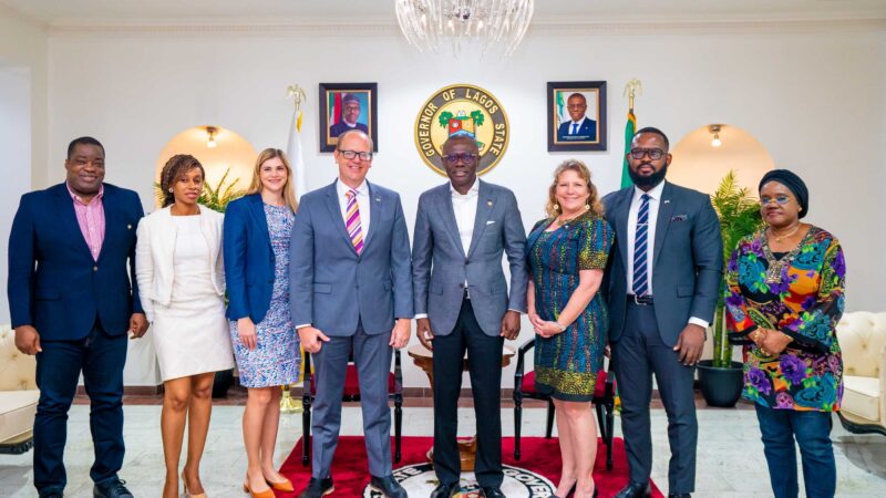 Photos: United States Consul General In Nigeria, Mr. Will Stevens Pays Courtesy Visit To Governor Sanwo-Olu At Lagos House, Marina