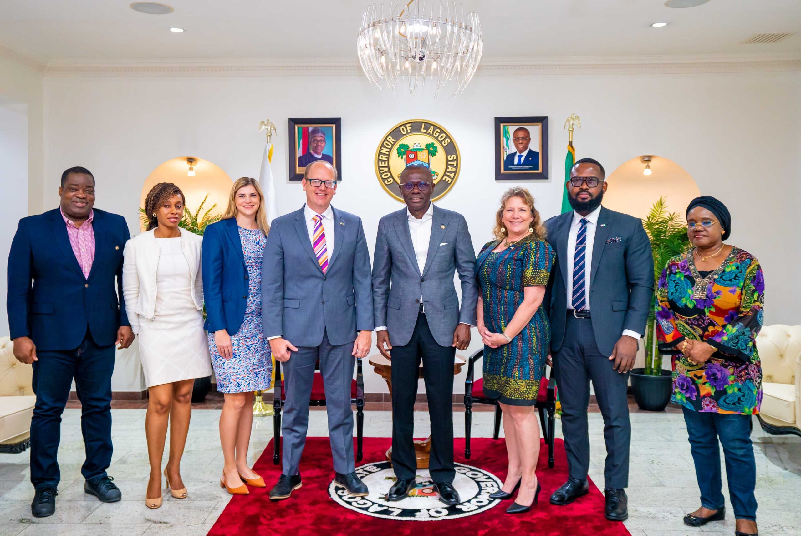 Photos: United States Consul General In Nigeria, Mr. Will Stevens Pays Courtesy Visit To Governor Sanwo-Olu At Lagos House, Marina