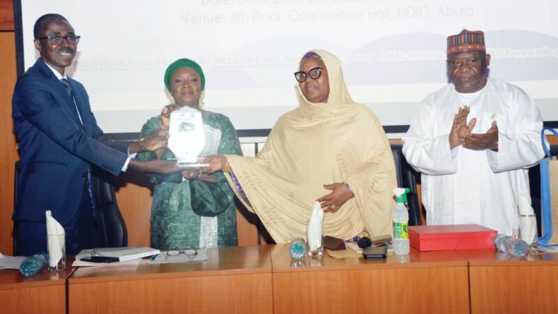 NDIC Wins FG’s Platinum Award For Outstanding Performance In Corporate Governance,Service Delivery