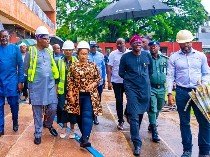 Photos: Sanwo-Olu Inspects Ongoing Construction Of J.K Randle Centre For Yoruba Culture And History