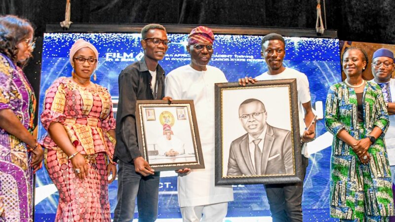 Photos: Gov. Sanwo-Olu Attends Graduation Ceremony Of The African Film Academy At Lagos Theatre, Igando, Lagos On Tuesday