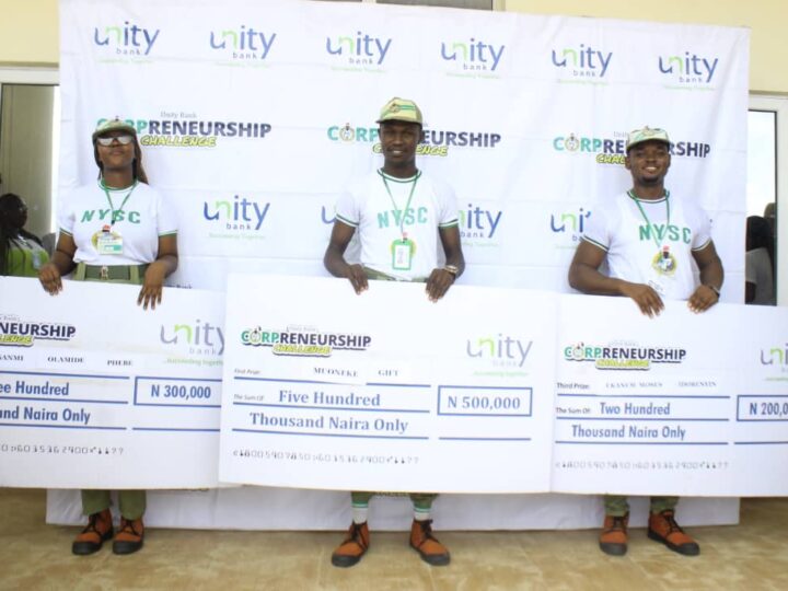 Corpreneurship Challenge: Unity Bank Splashes N10m Grant On 30 Corps Members