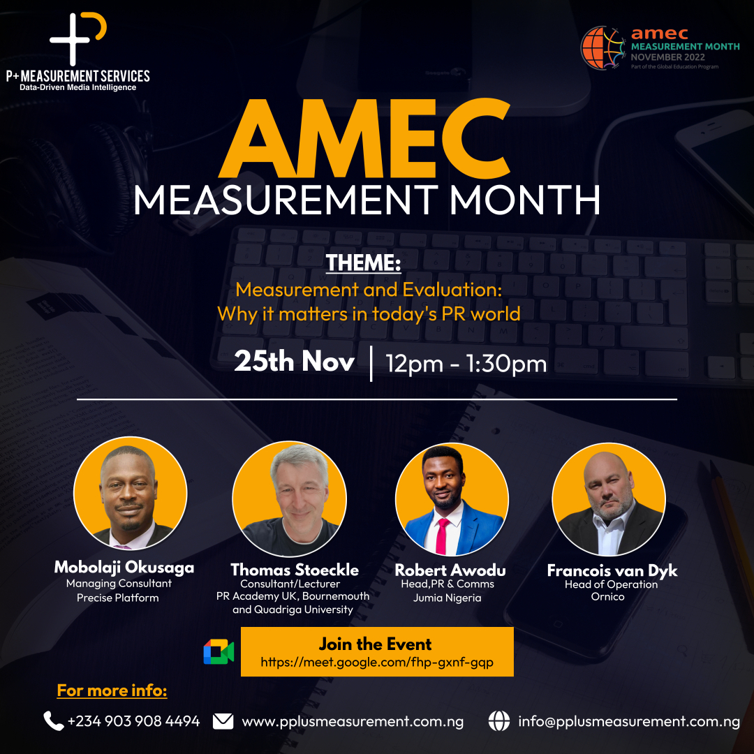 2022 AMEC Measurement Month: Communications Experts To Speak On Measurement, Evaluation