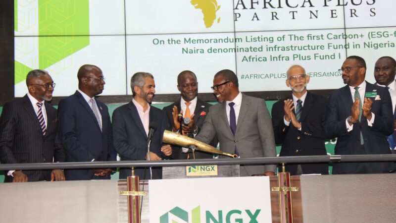 Photo: AfricaPlus Partners – Closing Gong Ceremony In Commemoration For Listing Of Its Africa Infra Plus Fund 1