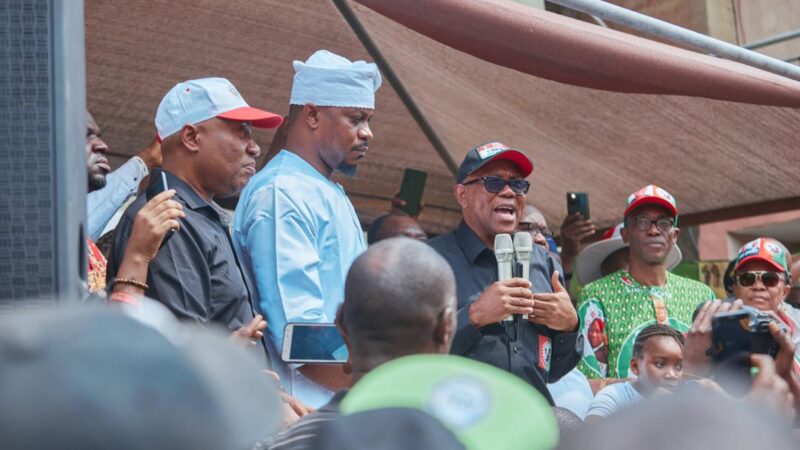 Obi Electrifies Lagos, Preaches Violence-Free Electioneering