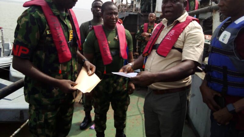 Nigerian Navy Handover Vessel To NIMASA For Flouting IMO Regulation