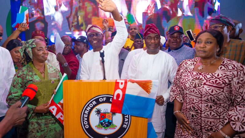 SANWO-OLU WINS RE-ELECTION WITH SIGNIFICANT MARGIN TO DEFEAT CHALLENGERS