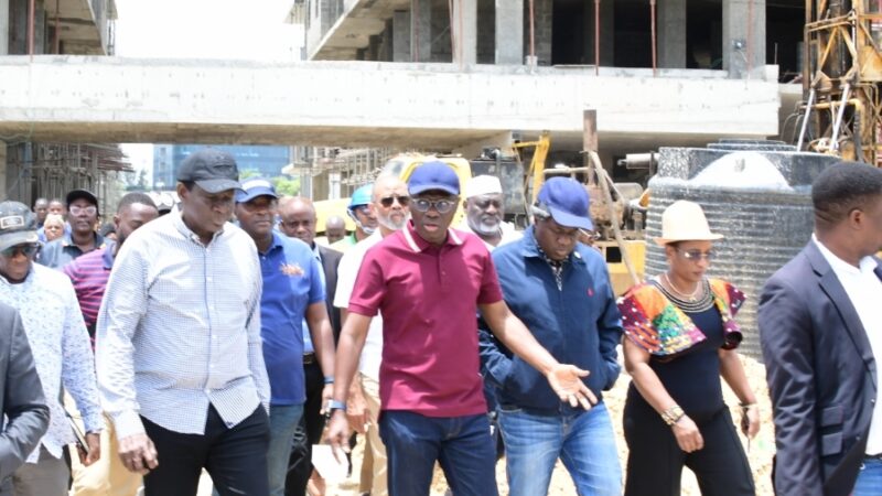 Photos: Gov Sanwo-Olu Visits Site Of Building Collapse In Banana Island On  Saturday
